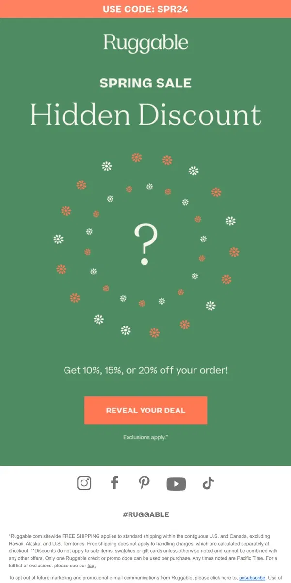 Email from Ruggable. 💸 How Much Will You Save?