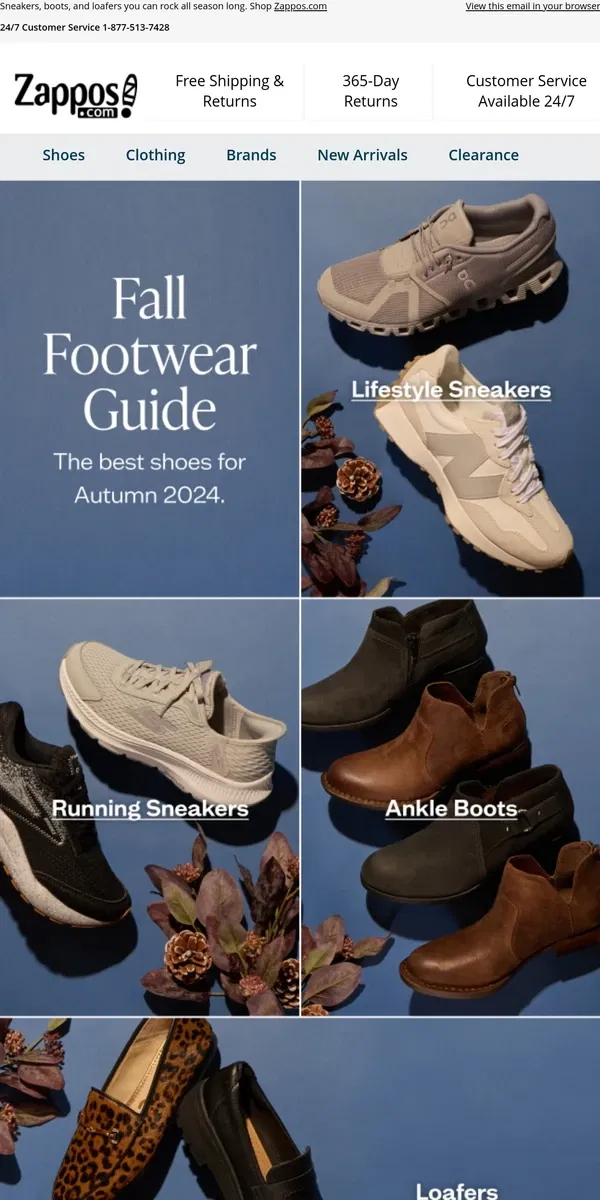 Email from Zappos. Fall Footwear Guide 👀 (You’ve gotta see this!)