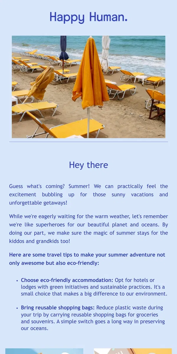 Email from Happy Home. Planning a trip this summer? Here's a must read....