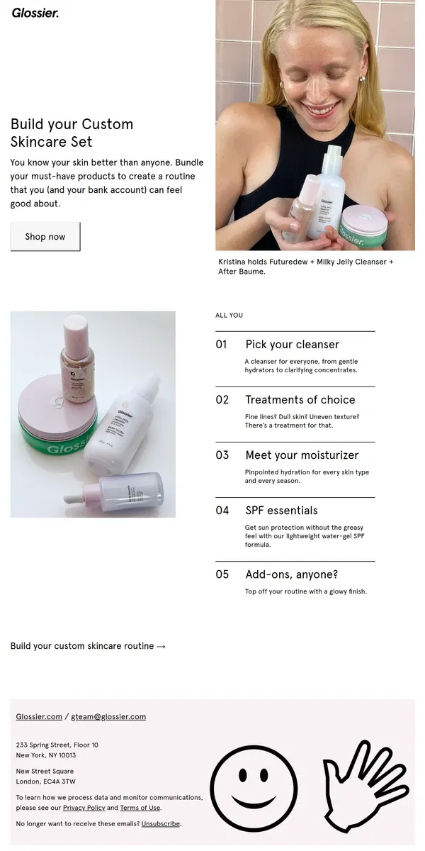 Email from Glossier. It’s kind of personal