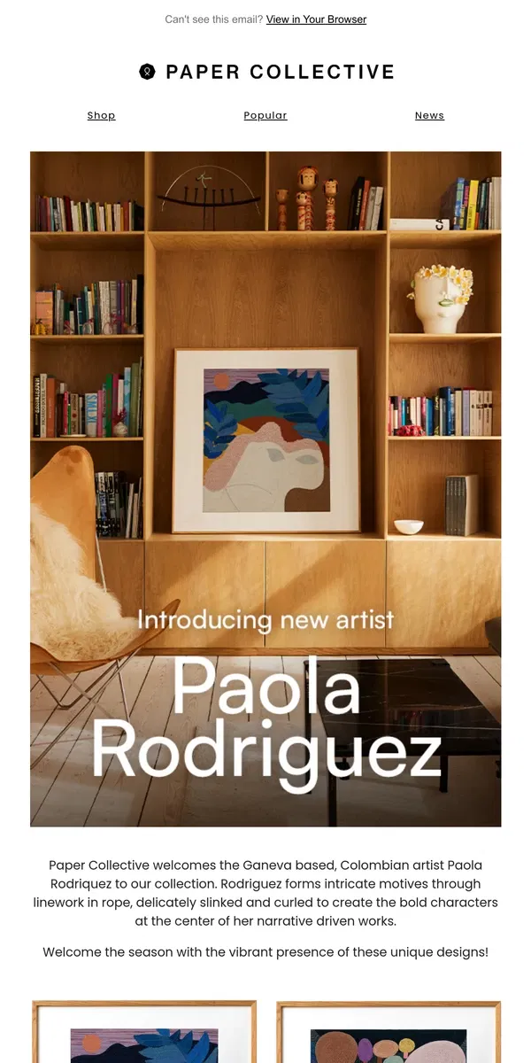 Email from Paper Collective. Fall in Love with Paola Rodriguez’s Art