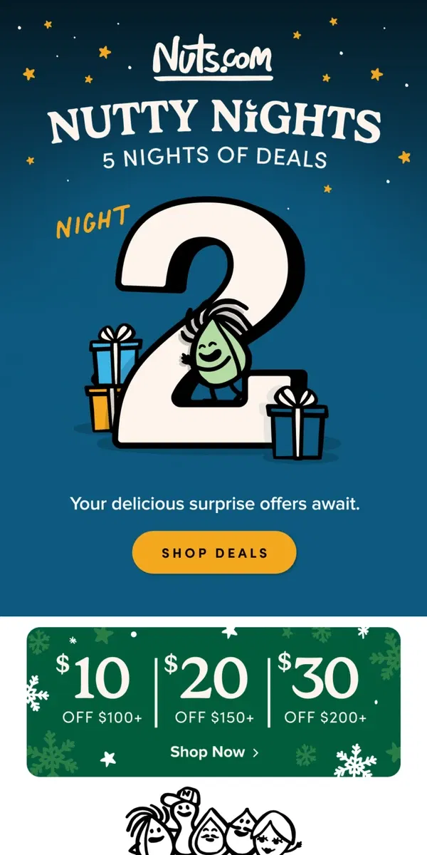 Email from Nuts.com. NEW Nutty Nights Deal 🕵️ 