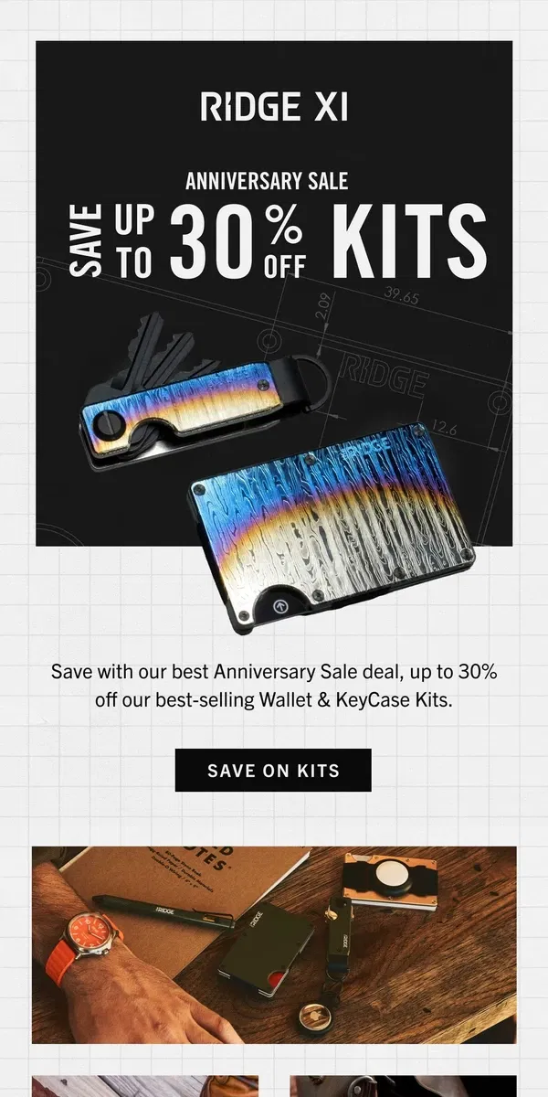 Email from The Ridge. SALE Special: Up to 30% Off Kits