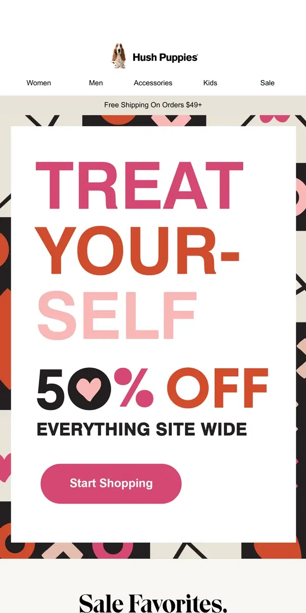 Email from Hush Puppies. ✨ 50% OFF EVERYTHING! ✨