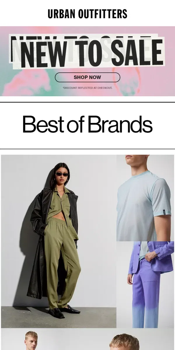 Email from Urban Outfitters. and the best brands are…