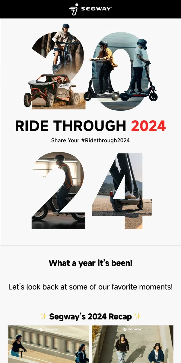 Email from Segway. Segway's 2024 Highlights & A Sneak Peek at 2025! 🌟