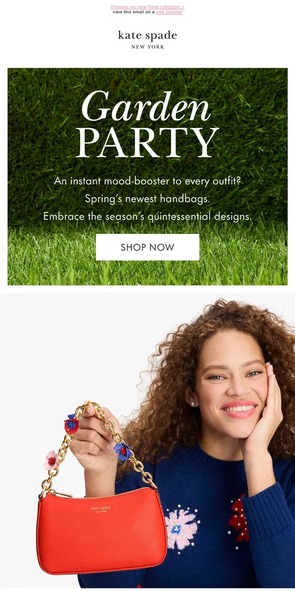 Email from Kate Spade. Enter, the it bags for spring