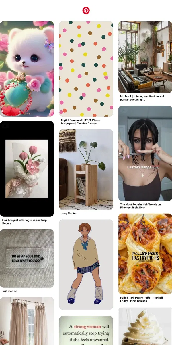 Email from Pinterest. [Name], you have a good eye