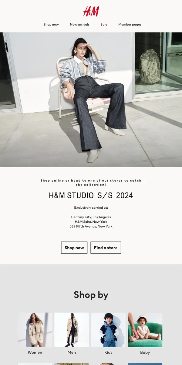 Email from H&M. Get H&M Studio before it's gone!