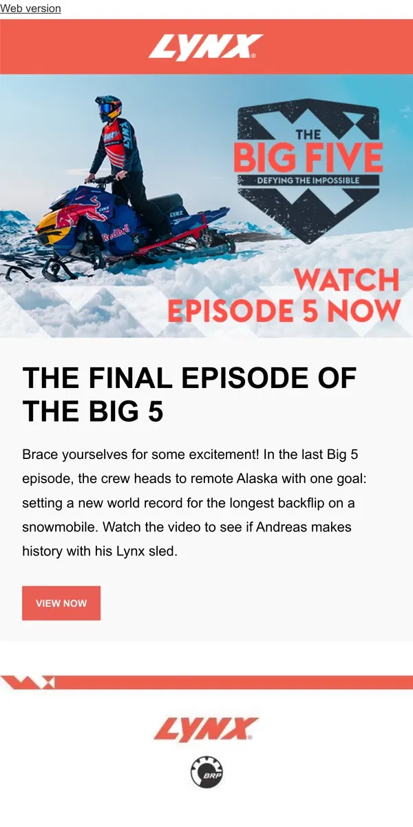 Email from Lynx. Will a Lynx sled set a new world record?