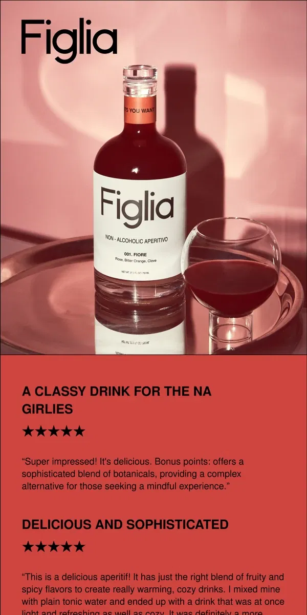 Email from Figlia. 20% off Fiore for the NA Girlies