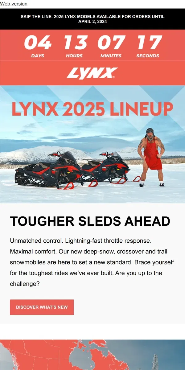 Email from Lynx. The new Lynx 2025 lineup