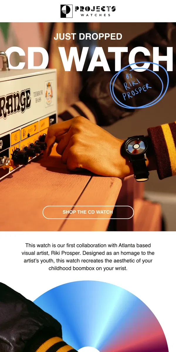 Email from Projects Watches. Now Available: The CD Watch