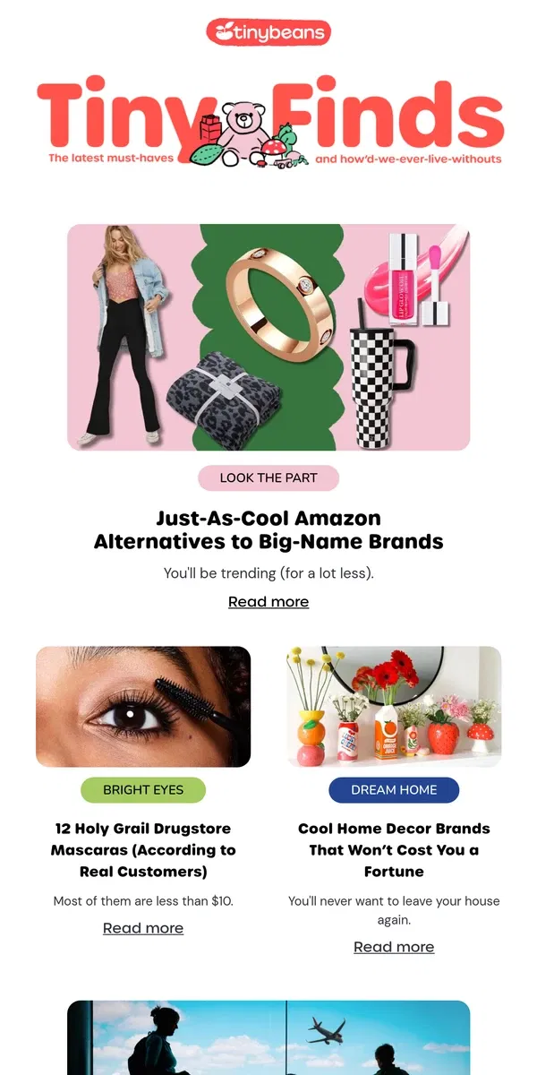 Email from Tinybeans. Just-As-Cool Amazon Alternatives to Big-Name Brands