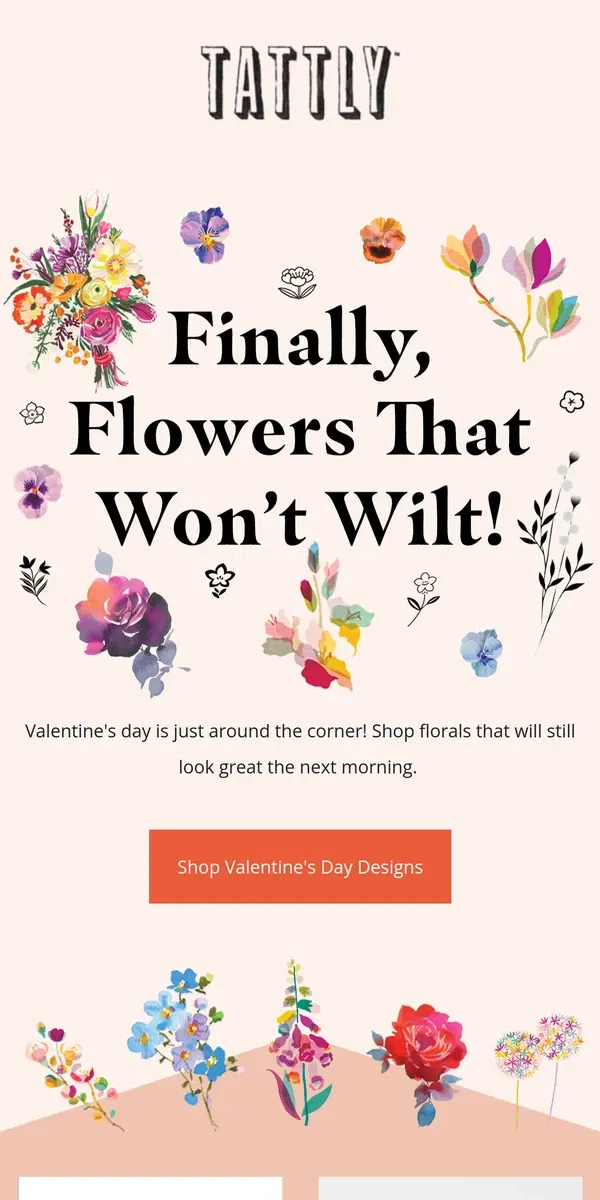 Email from Tattly. Flowers For Your Love 💐