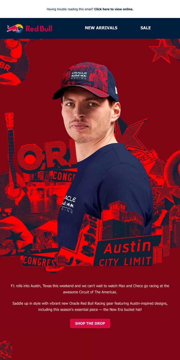 Email from Red Bull. Howdy, Austin! 🤠