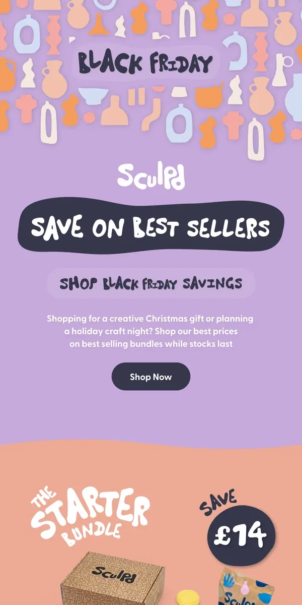 Email from Sculpd. Savings on Our Best Sellers!