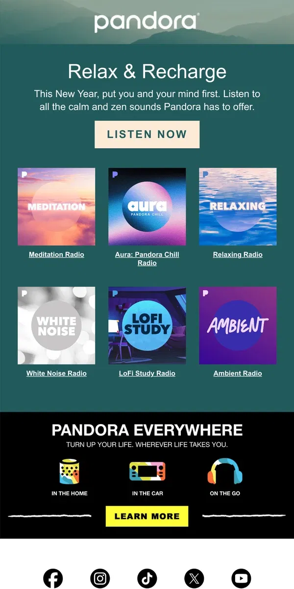 Email from Pandora. ✨This year is all about you 🫵