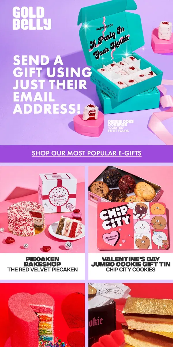 Email from Goldbelly. Send an Instant Valentine’s Gift! 💝