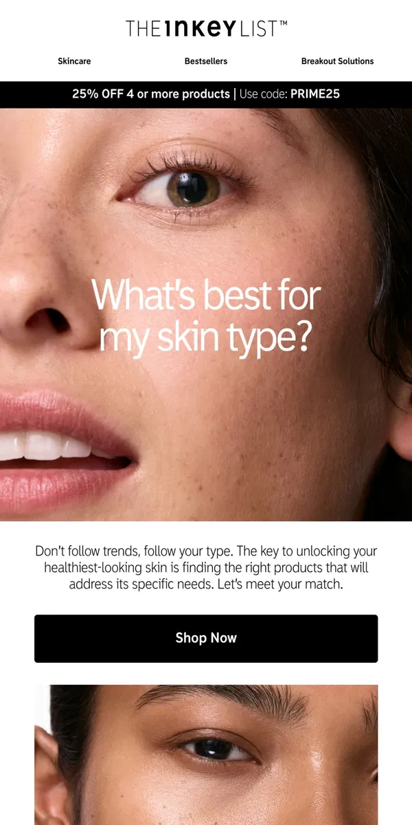 Email from The INKEY List. Skin fix? We've got you.