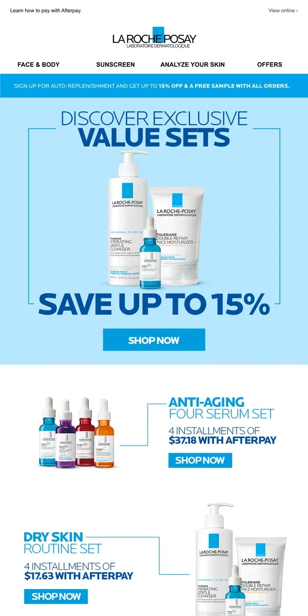 Email from La Roche-Posay. Missed the sale? Learn more ways to save.