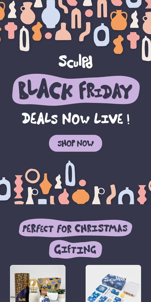 Email from Sculpd. Black Friday deals are live!