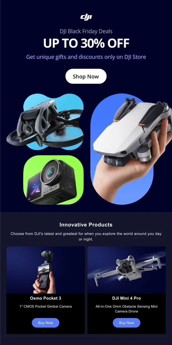 Email from DJI. Black Friday Came Early!