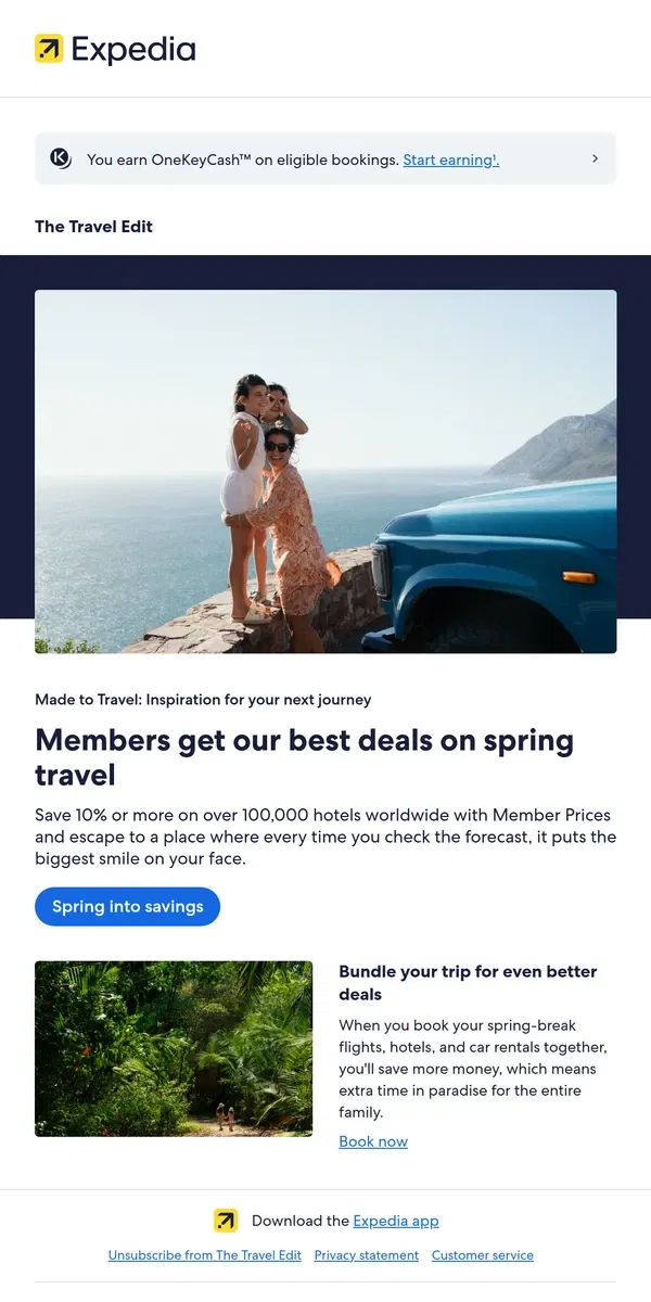 Email from Expedia. Save 10% or more on hotels with Member Prices